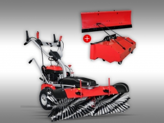 Zametač JANSEN MKB-500E s pluhom, zbernou nádobou a...