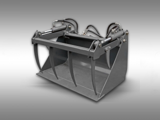 Lyžica s drapákom pre kolesový nakladač JANSEN HL-500E