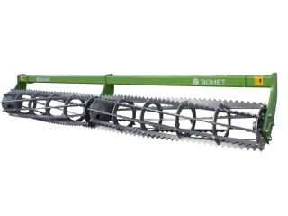 Zadný pružinový ozubený valec Ø320 mm BOMET Pavo